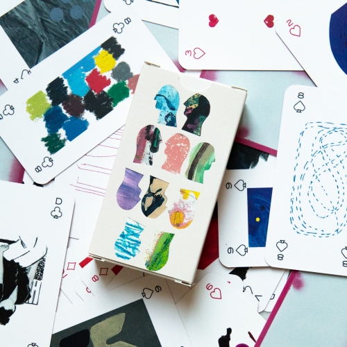 A card game by Amelie maison d'art and her artists