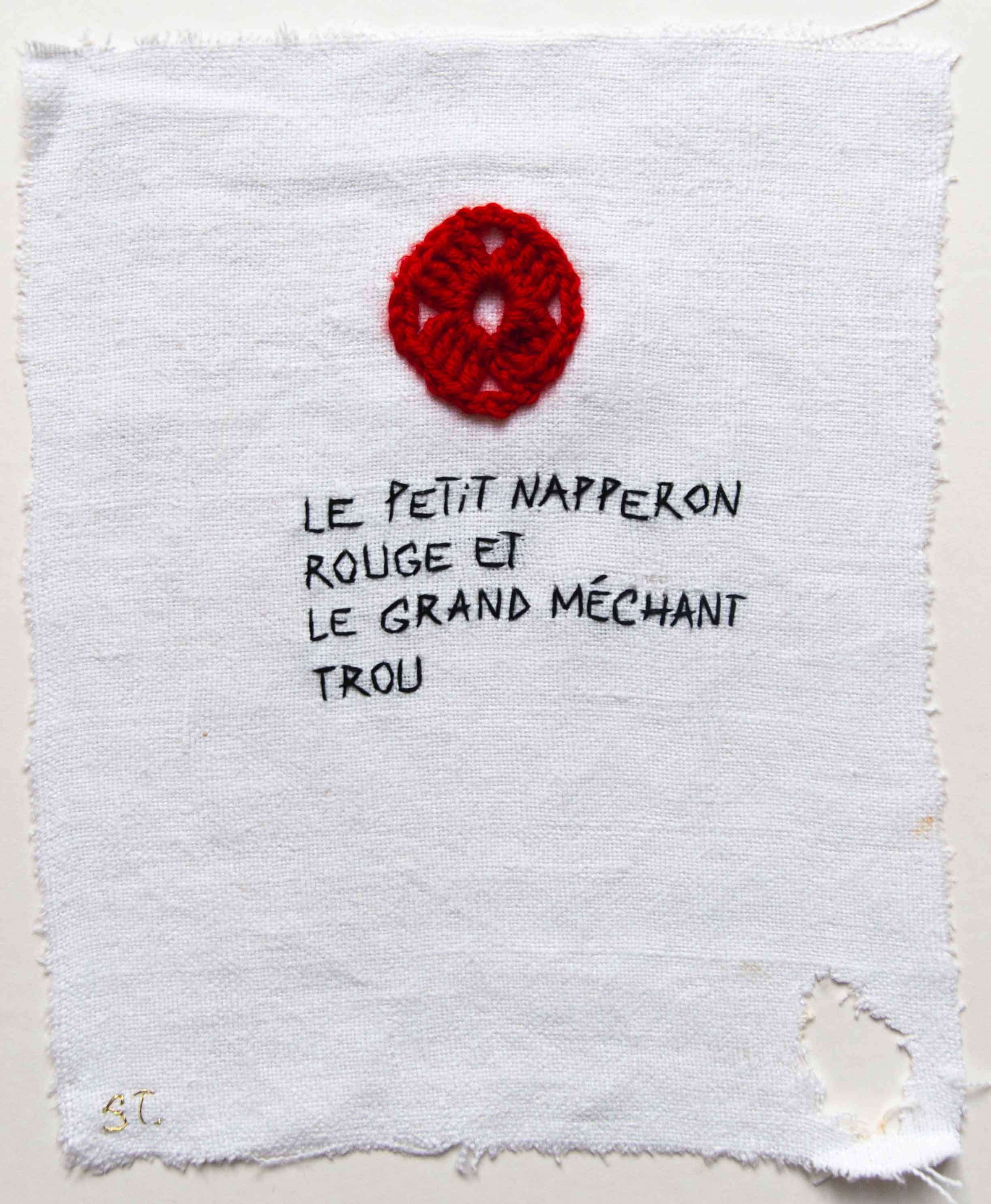 Le petit napperon rouge et le grand méchant trou